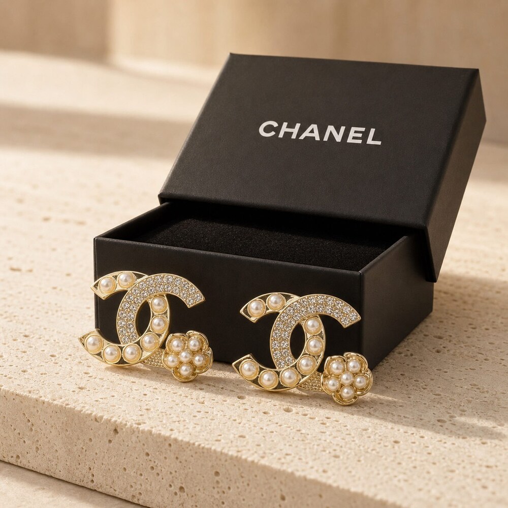 CHANEL Classic Parisian Earrings Style 3 | New with Box - Picture 4 of 9